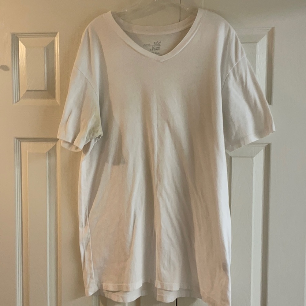 V Neck Blue Crown T-Shirt